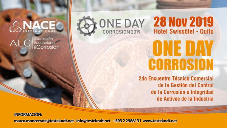 Noticia-One Day Corrosion 2019-Grupo-Testek-principal