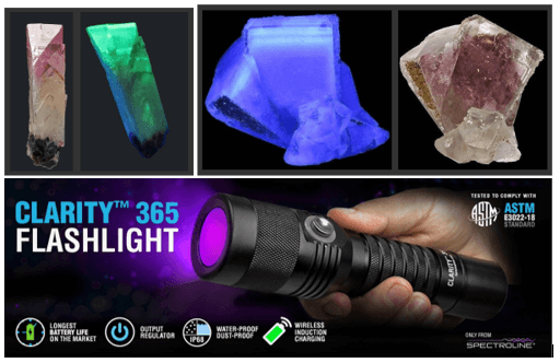 Minerales y gemas fluorescentes