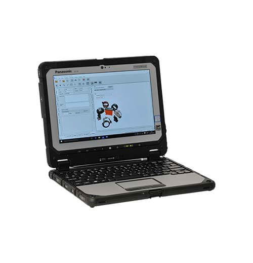 WavePro4 Software en Laptop